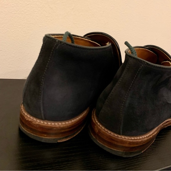 Alden Navy Suede Slip-On Chukka - Picture 10 of 13